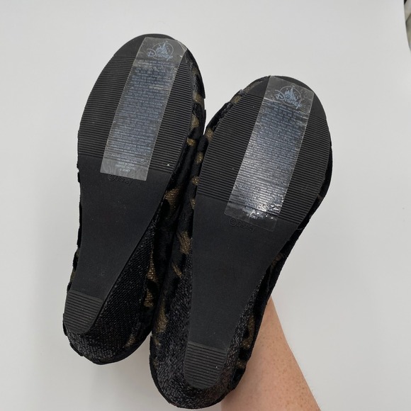 Disney Anna Gold‎ Trimmed Jeweled Ballet Flats Girls Costume Dress Up size 2/3 - Picture 6 of 8